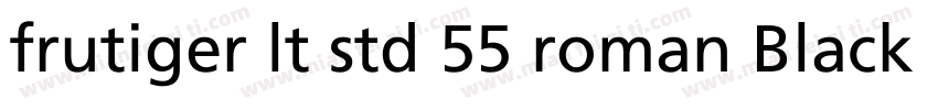 frutiger lt std 55 roman Black字体转换